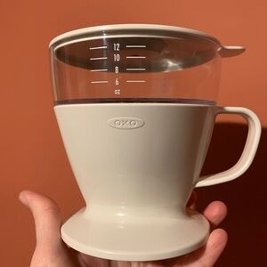 OXO pour-over coffee maker with water tank